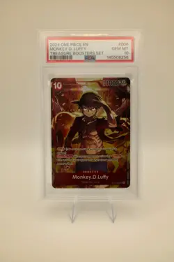 2024 ONE PIECE PROMOS TREASURE BOOSTERS SET #006 MONKEY D. LUFFY PSA 10 - Image 1