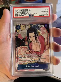2025 ONE PIECE PROMOS ILLUSTRATION BOX VOL.1 #004 BOA HANCOCK PSA 10 - Image 1