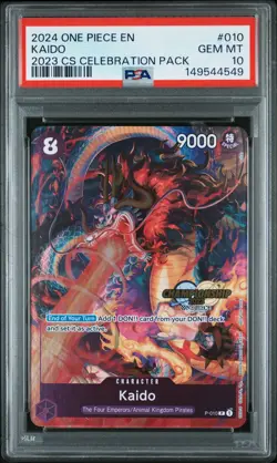 2024 ONE PIECE CHAMPIONSHIP 2023 CELEBRATION PACK #010 KAIDO PSA 10 - Image 1