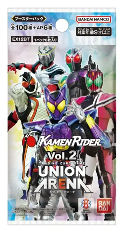 BANDAI UNION ARENA Booster Pack Kamen Rider Vol.2 BOX 16 Packs Japanese - Image 2