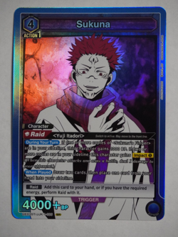 Union Arena TCG Jujutsu Kaisen - Sukuna SR Foil - UE03ST/JJK-1-105 - Image 1