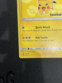 Pokemon Ash's Pikachu SM111 I Choose You! Promo Regular Card - Image 2