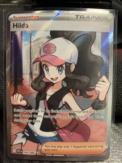 Hilda 164/086 Full Art Ultra Rare White Flare Holo Pokemon TCG Card - Image 2