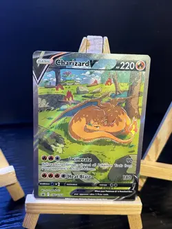 2022 Pokemon Charizard V SWSH260 Black Star Promo "Sleepy Charizard" UPC - Image 1
