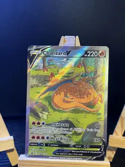 2022 Pokemon Charizard V SWSH260 Black Star Promo "Sleepy Charizard" UPC - Image 2