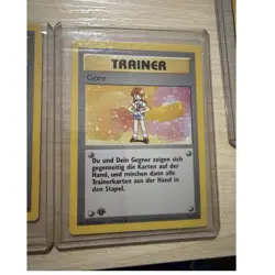 Pokemon Trainer Card Lot Gore 75/102, Detektor 74/102 German 1st Edition 1999 - Image 1