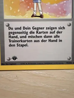 Pokemon Trainer Card Lot Gore 75/102, Detektor 74/102 German 1st Edition 1999 - Image 5