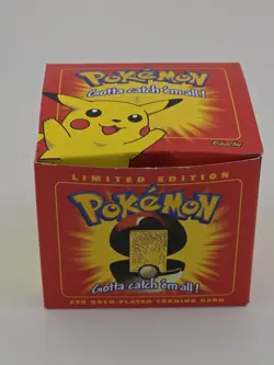 Sealed 1999 Burger King Pokemon 23K Gold-Plated PIKACHU Trading Card LTD ED New - Image 1