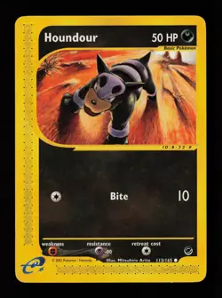 Houndour 113/165 Common Expedition Pokemon Card - Image 1