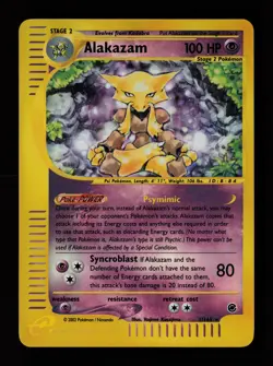 Alakazam 1/165 Reverse Holo Rare Expedition Pokemon Card - Image 1