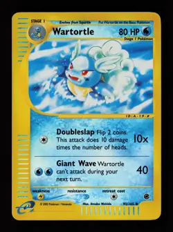 Wartortle 92/165 Uncommon Reverse Holo Expedition Pokemon Card - Image 1