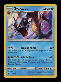 Gyarados 33/147 Holo Rare SM - Burning Shadows Pokemon Card - Image 1