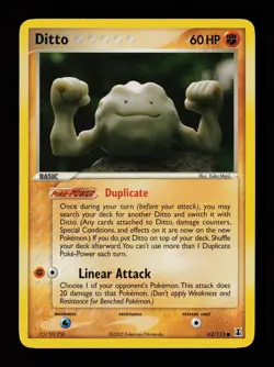 Ditto (Geodude) 62/113 Common Delta Species Pokemon Card - Image 1