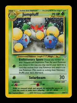 Jumpluff 9/64 Holo Rare Neo Revelation Pokemon Card - Image 1