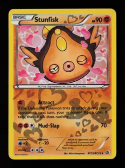 Stunfisk RC12/RC25 Holo Legendary Treasures: Radiant Collection Pokemon Card - Image 1