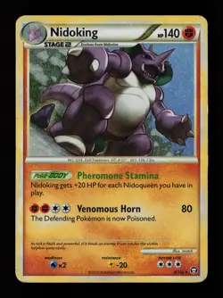 Nidoking 6/102 Holo Rare Triumphant Pokemon Card - Image 1
