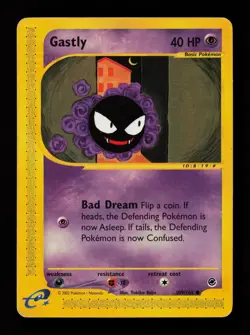 Gastly 109/165 Common Expedition Heavily Played Pokemon Card - Image 1