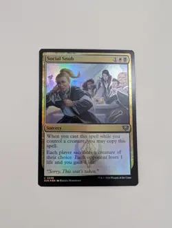 MTG - Social Snub (Foil) - Secrets of Strixhaven NM/M Condition - Image 1