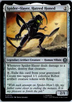 Spider-Slayer, Hatred Honed (175) - Foil - Marvel's Spider-Man (SPM) - NM - Image 1