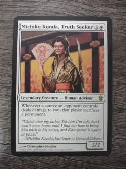 MTG Michiko Konda, Truth Seeker Saviors of Kamigawa 19/165 Regular Rare - Image 1