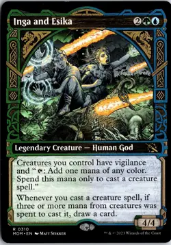 Inga and Esika (Showcase) 310 R March of the Machine Magic: The Gathering NM/M - Image 1