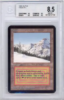 Taiga - Alpha - BGS 8.5 (QUAD+) - MTG - Magic the Gathering - Dual Land - Image 1