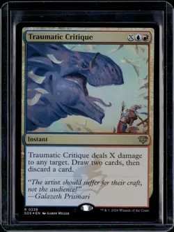 Traumatic Critique - 239 - Foil - SOS - NM - MTG Magic the Gathering - Image 1