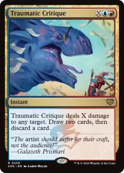 FOIL Traumatic Critique - Secrets of Strixhaven - MtG - NM! - Image 1