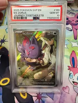 N'S ZORUA 2025 Pokemon Black Star Promo #189 PSA 10 - Image 1