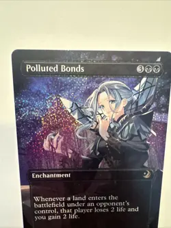 Polluted Bonds Borderless Confetti FOIL Wilds of Eldraine Enchanting NM MTG - Image 4