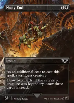 Nasty End #416 > MTG > LTR > REGULAR > Lightly Playеd - Image 1