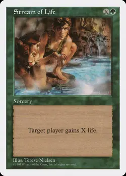 Stream of Life #328 | MTG | 5ED | REGULAR | Lіghtly Played - Image 1