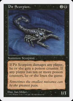 Pit Scorpion #187 | MTG | 5ED | REGULAR | Lіghtly Played - Image 1