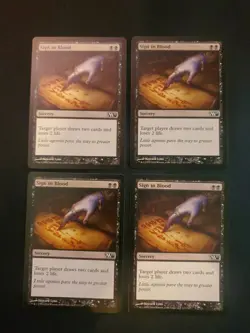 4x Sign in Blood m11 Core Set 2011 NM Magic The Gathering MTG Tcg Playset X4 4 * - Image 1
