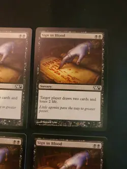 4x Sign in Blood m11 Core Set 2011 NM Magic The Gathering MTG Tcg Playset X4 4 * - Image 3