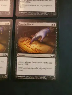 4x Sign in Blood m11 Core Set 2011 NM Magic The Gathering MTG Tcg Playset X4 4 * - Image 4
