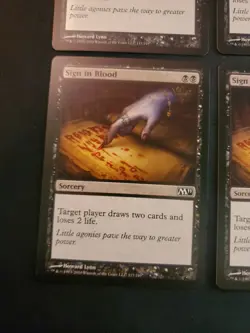 4x Sign in Blood m11 Core Set 2011 NM Magic The Gathering MTG Tcg Playset X4 4 * - Image 5