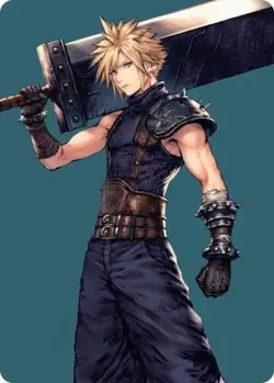 Cloud, Ex-SOLDIER - NM - MTG Magic Art Series: Final Fantasy - Image 1