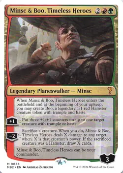 Minsc & Boo, Timeless Heroes (White Border) Mystery Booster 2 Regular - Image 1