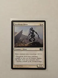 Steelform Sliver - Core Set 2014 M14 - LP - Uncommon - Creature - Image 1