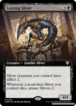 Lazotep Sliver (Extended Art) [CMM - 764] - NM TCG MTG - Image 1