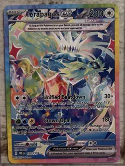 Pokemon Prismatic Evolutions Terapagos ex Special Illustration Rare Holo 169/131 - Image 1