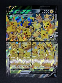 Pokemon Card Japanese Pikachu V-UNION RRR 025/028 - Image 1