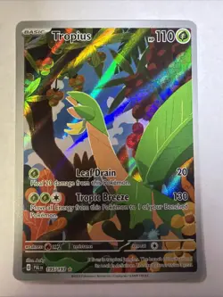Pokemon Tropius Full Art Illustration Rare Holo 195/193 Paldea Evolved - Image 1