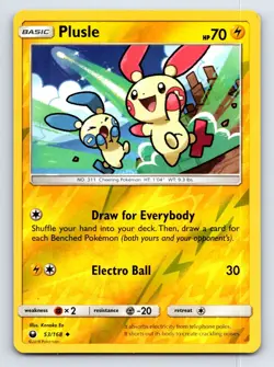 Plusle 53/168 Uncommon Celestial Storm Pokemon Reverse Holo Lightly Played - Image 1