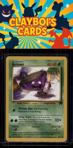 Grimer Team Rocket Pokemon 57/82 Common Near Mint or Better - Image 1