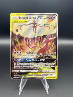 2019 Pokemon Sun & Moon Black Star Promos Espeon & Deoxys GX #SM240 - Image 1