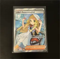 Pokemon Lillie's Determination 169/132 Me01 Full Art Trainer Holo Ultra Rare - Image 1