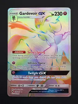Gardevoir GX 159/147 Pokemon Burning Shadows Rainbow Rare Lightly Played LP 2017 - Image 1