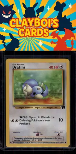 Dratini Team Rocket Pokemon 53/82 Common Near Mint or Better - Image 1